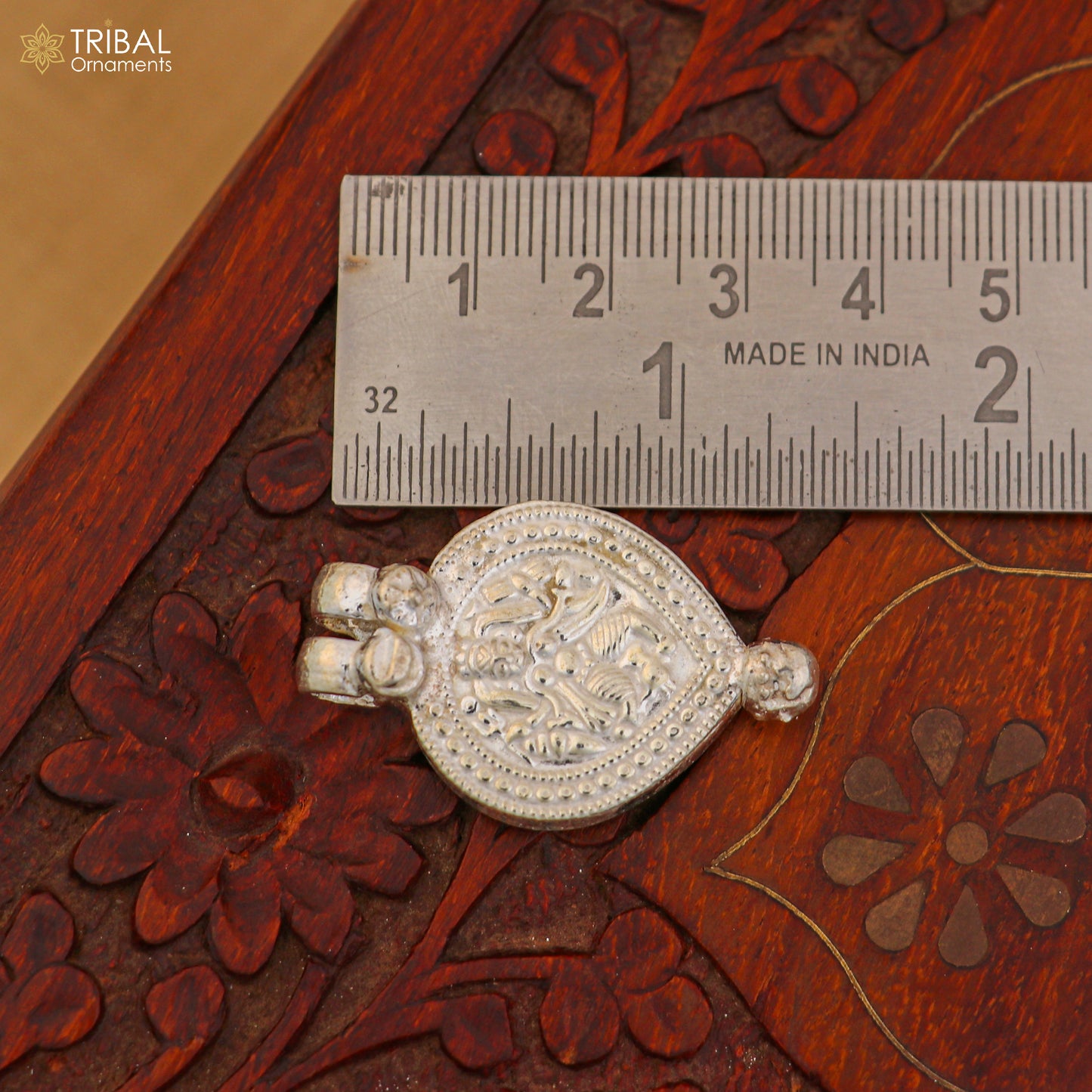 925 sterling silver Vintage design deity god Bheruji pendant necklace ethnic tribal jewelry set804