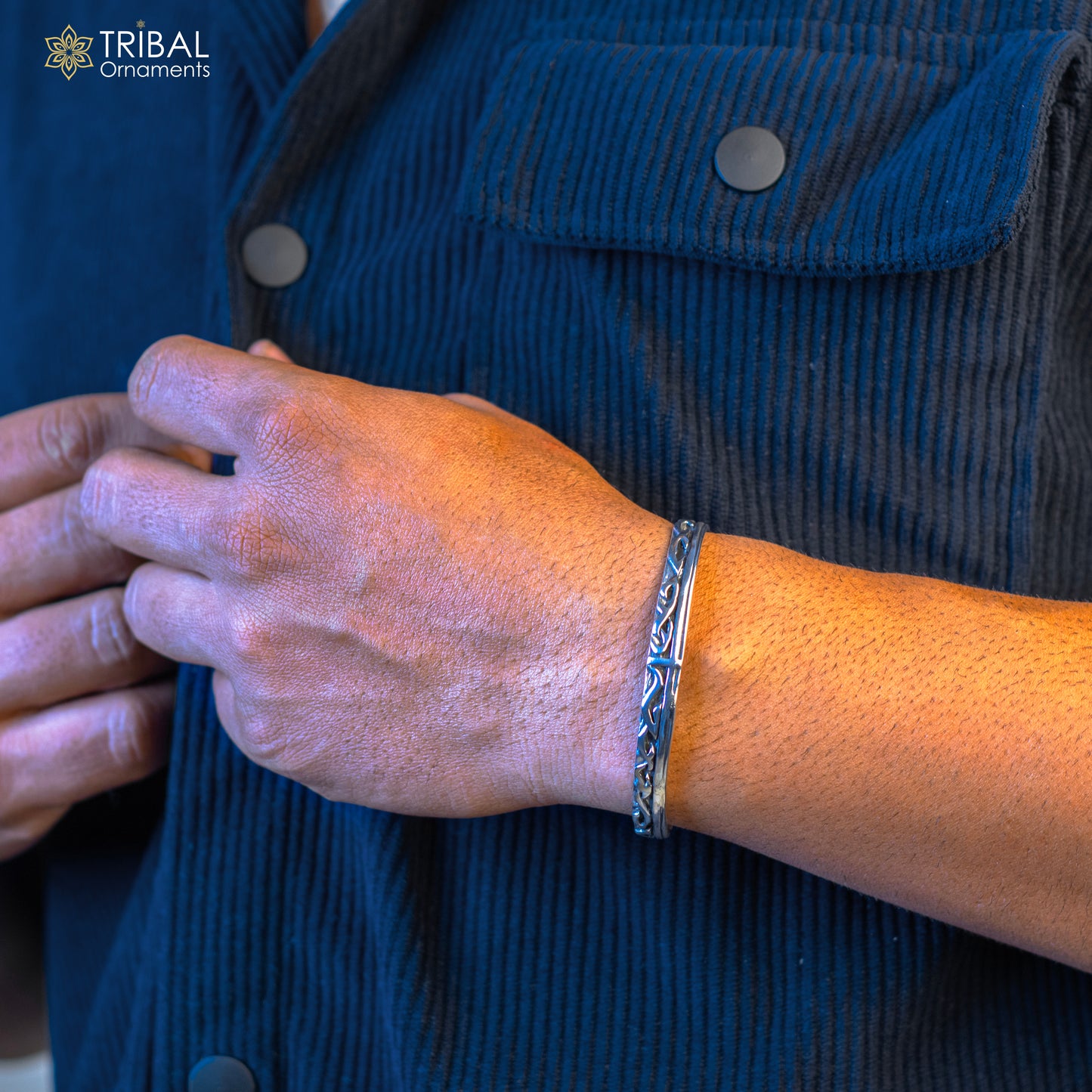Vintage antique style 925 sterling silver handmade adjustable cuff bangle bracelet unsex gifting jewelry, solid cuff bracelet nsk372 - TRIBAL ORNAMENTS