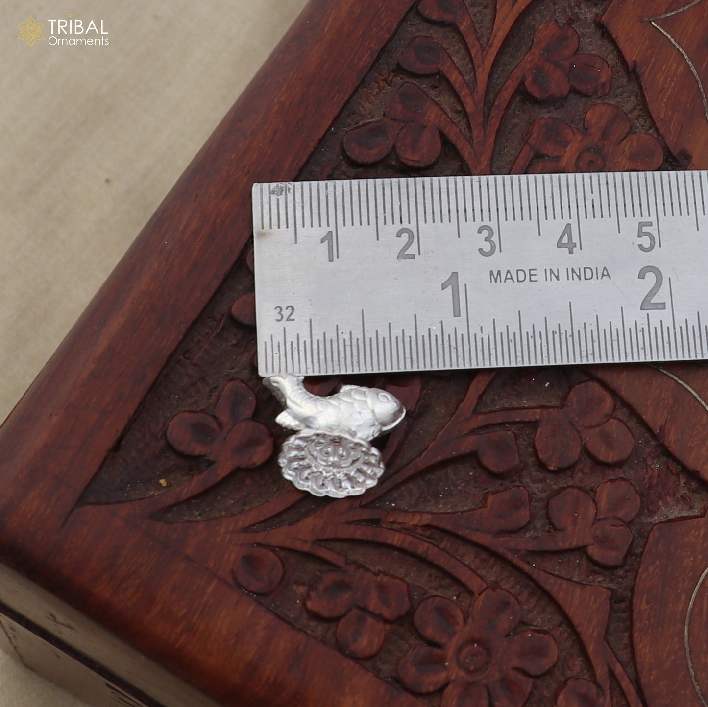 925 sterling silver Lord vishnu avatar Matsya Puja Fish For Prosperity And Good Luck art866 - TRIBAL ORNAMENTS