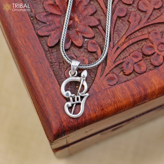 925 sterling silver Karttikeya Vel with Tamil Om Pendant jewellery nsp1106 - TRIBAL ORNAMENTS