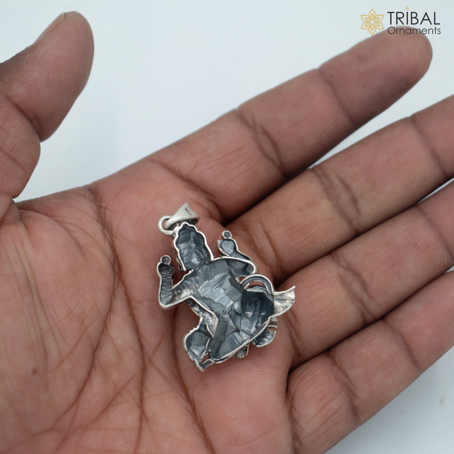 925 sterling silver handmade divine hanuman ji Pendant with chain tribal jewellery nsp1008 - TRIBAL ORNAMENTS
