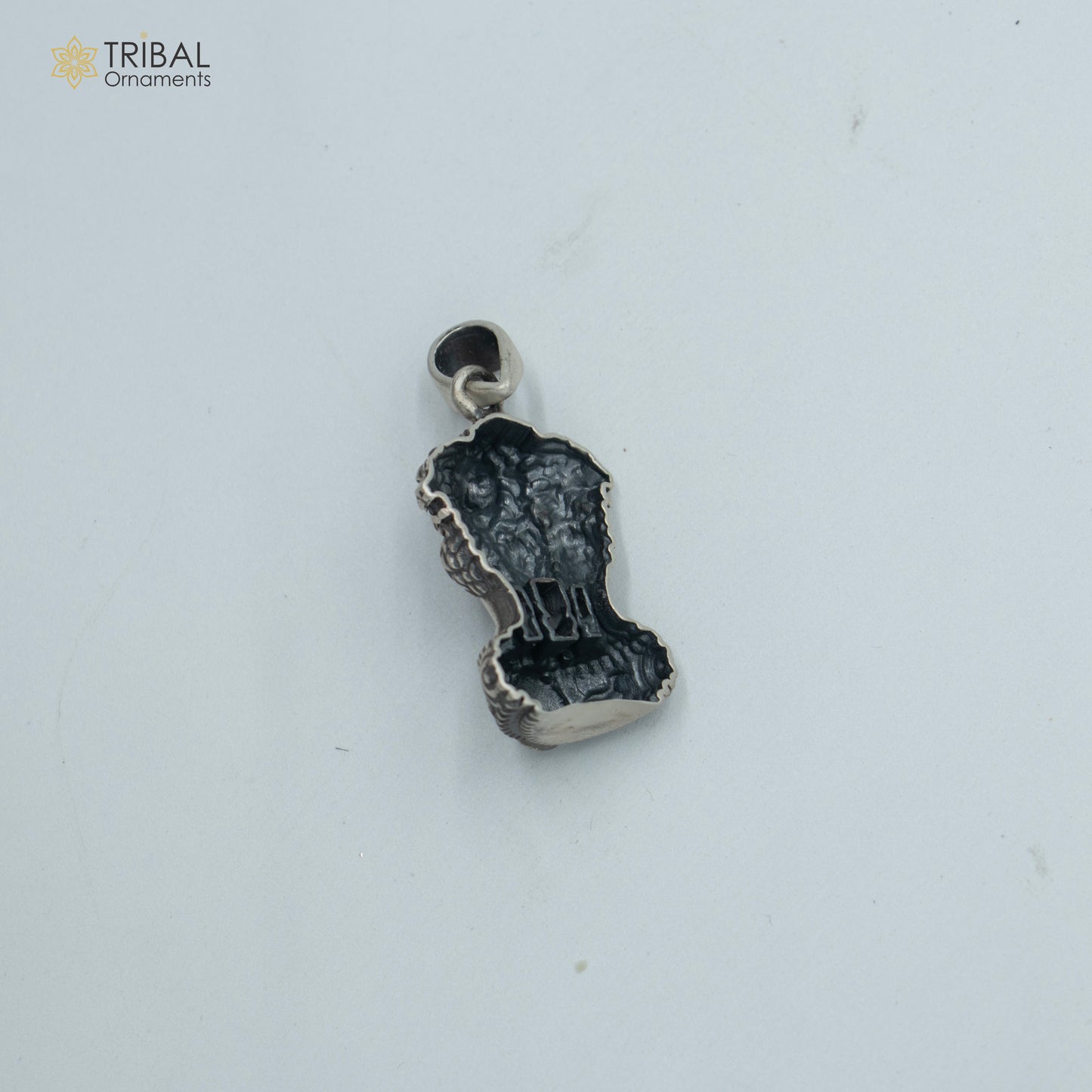 925 sterling silver Ashok chakra (stambh)Pendant with chain tribal jewellery nsp1019 - TRIBAL ORNAMENTS