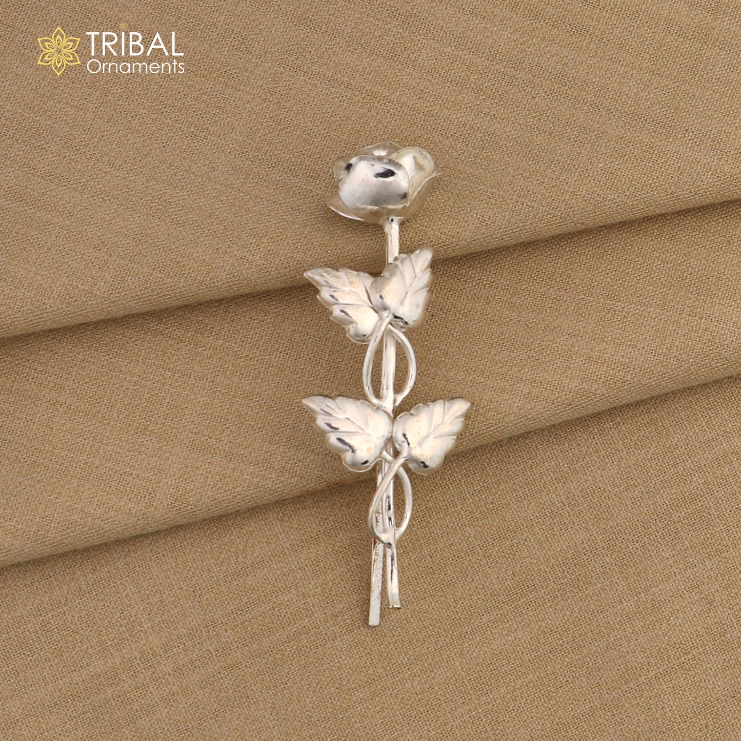 925sterling silver flower puja god temple article, silver worshipping article su1344