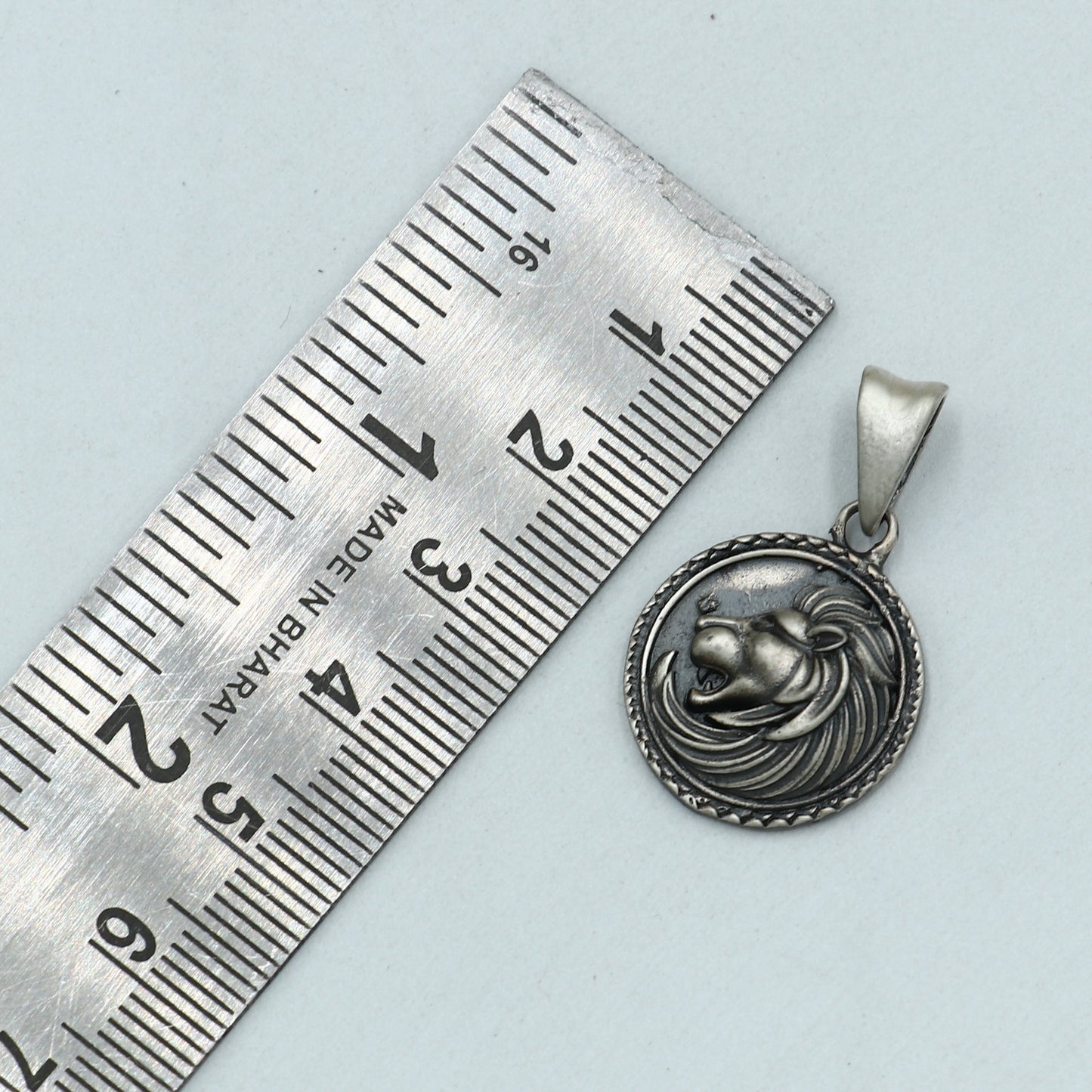 925 sterling silver lion head Pendant with chain tribal jewellery nsp1022 - TRIBAL ORNAMENTS