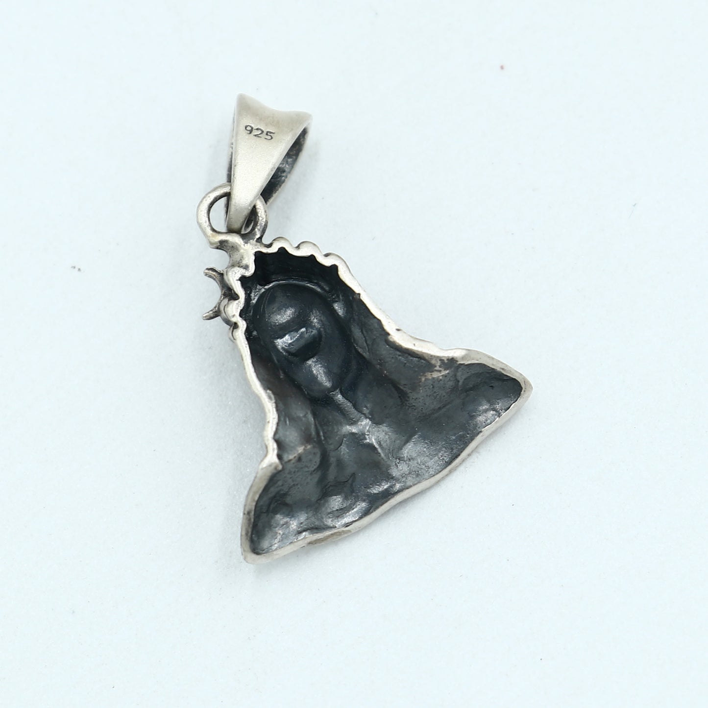 925 sterling silver lord Mahakal divine Pendant with chain tribal jewellery nsp1032 - TRIBAL ORNAMENTS