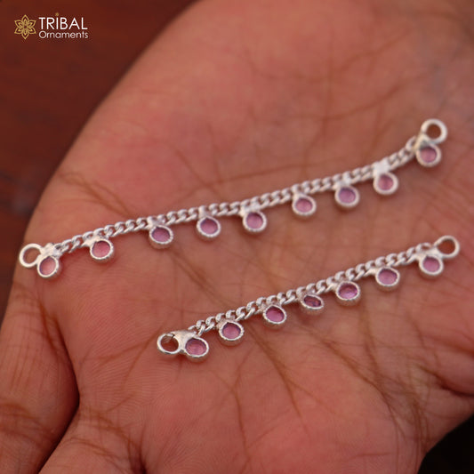 925 sterling silver Lord Krishna necklace and waist belt jewelry set featuring Laddu Gopala design by TRIBAL ORNAMENTS.