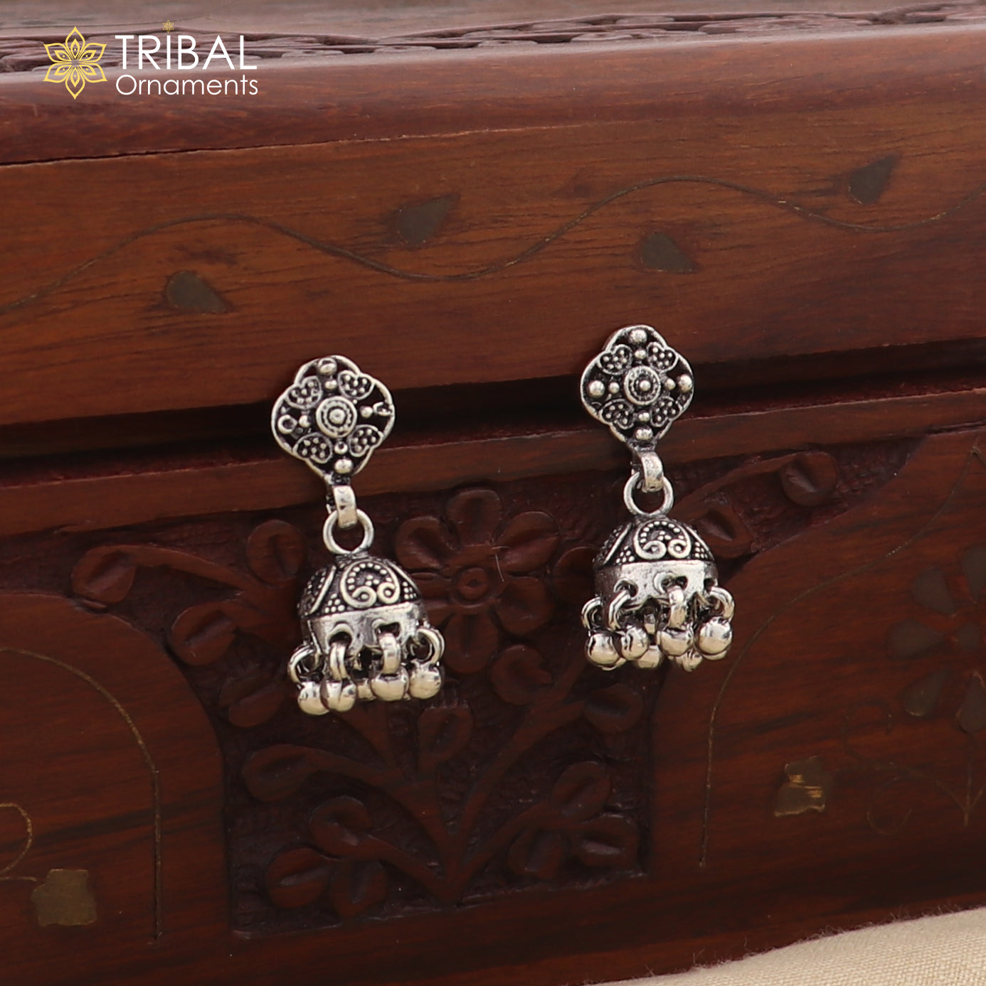 925 sterling silver vintage design drop dangle earring , light weight gifting tribal jewelry er206