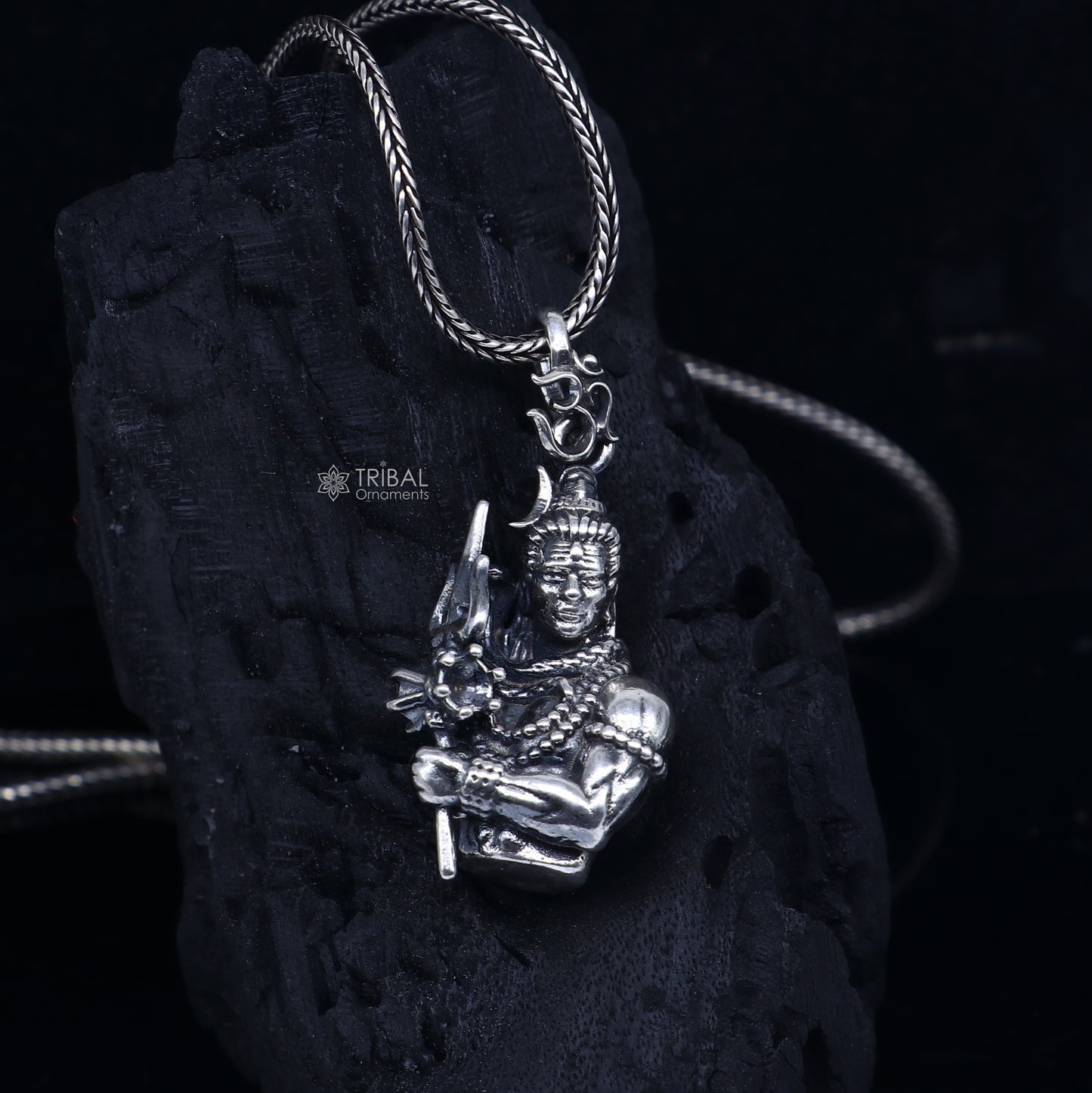 925 Sterling silver handmade lord maha deva pendant,nsp853 - TRIBAL ORNAMENTS