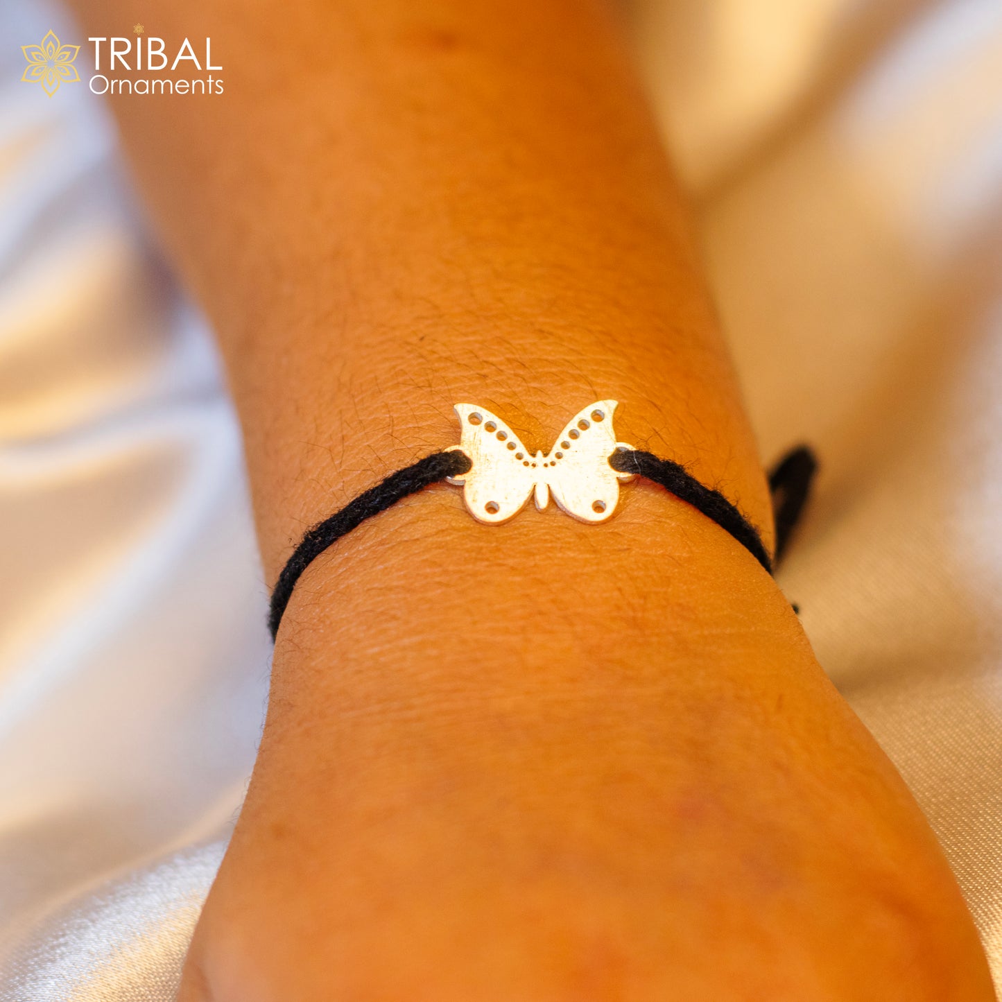 925 sterling silver handmade butterfly design nazarbattu unisex kids bracelet & baby/ girl's anklet nb120 - TRIBAL ORNAMENTS