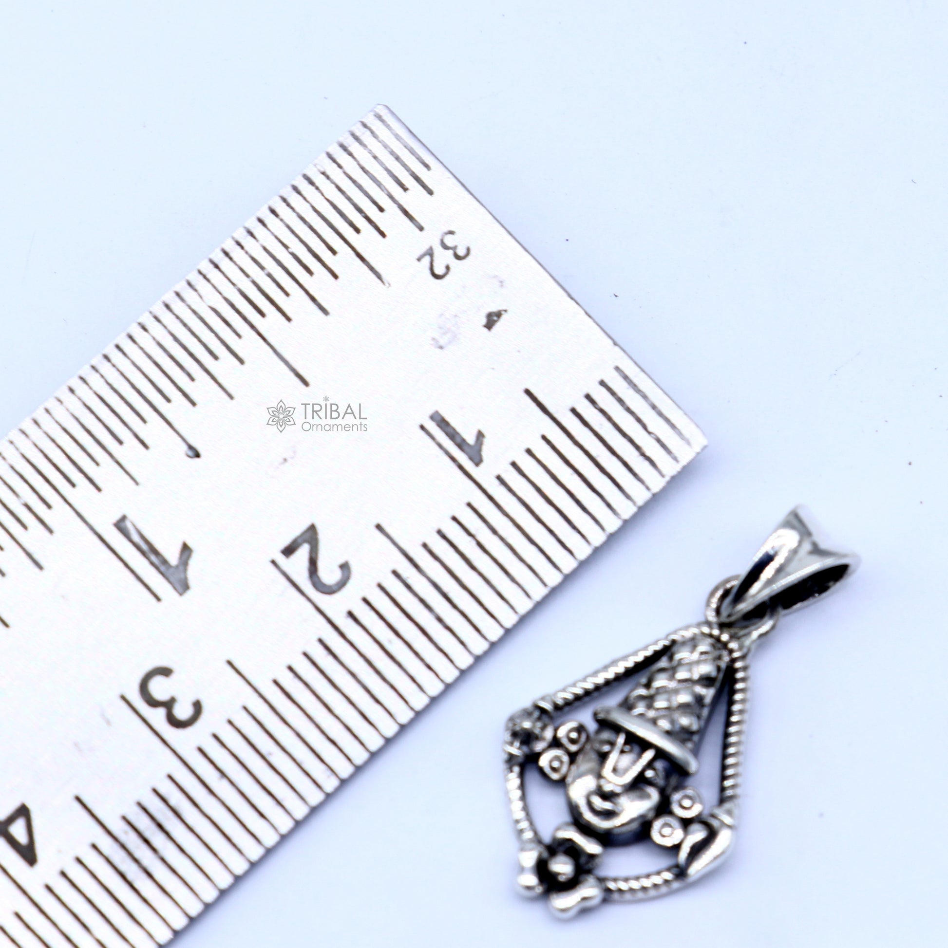 925 Sterling silver handmade lord Tirupati bala ji ( venkateswara ) pendant nsp860 - TRIBAL ORNAMENTS
