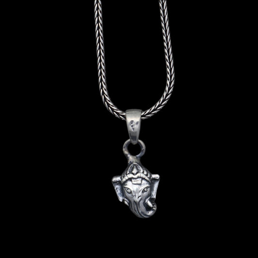 925 Sterling silver handmade lord Ganesha pendant nsp862 - TRIBAL ORNAMENTS