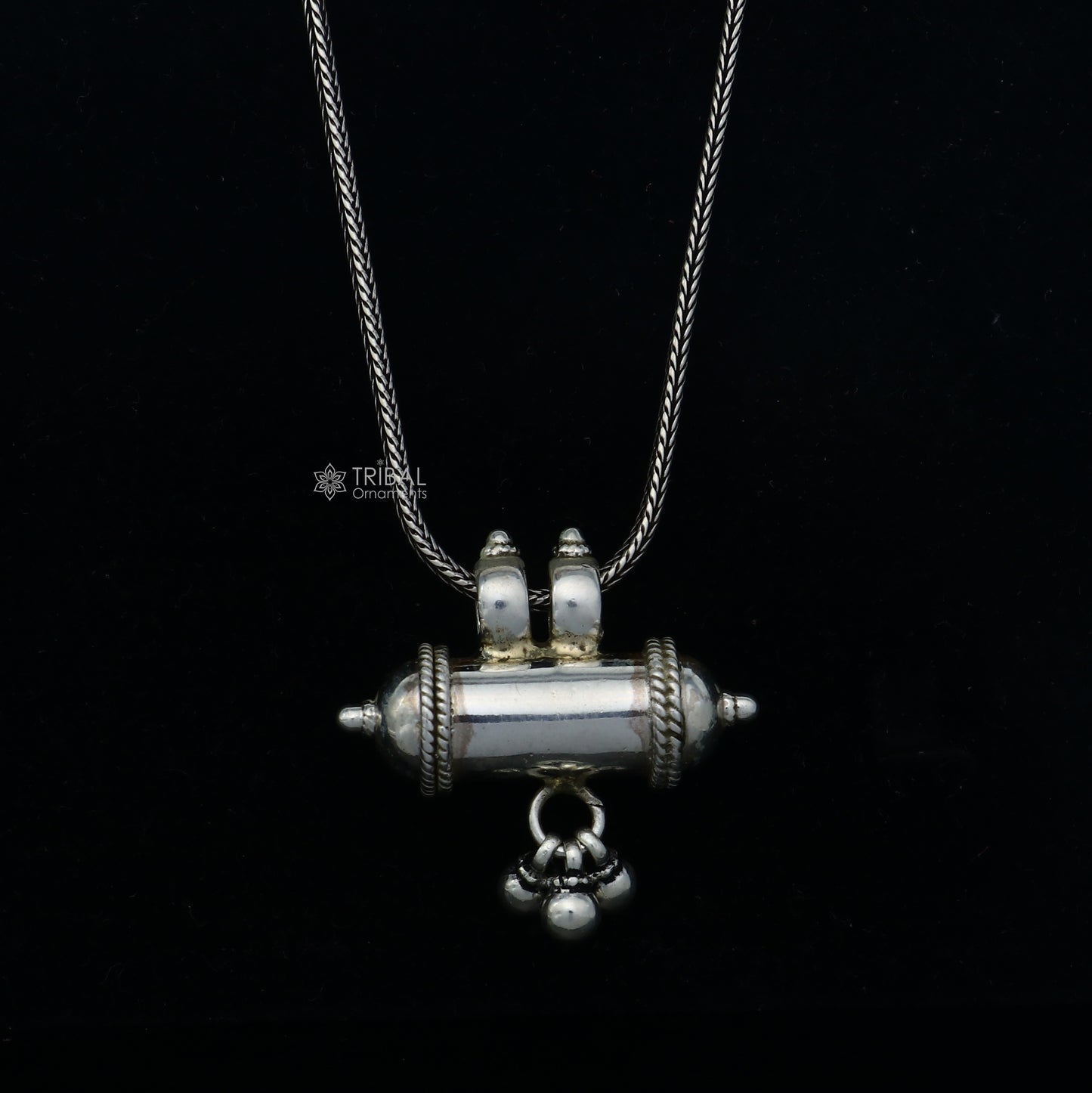 925 Sterling silver handmade vintage customized design amulet pendant, box pendant, container pendant, mantra box, silver tabiz nsp850 - TRIBAL ORNAMENTS