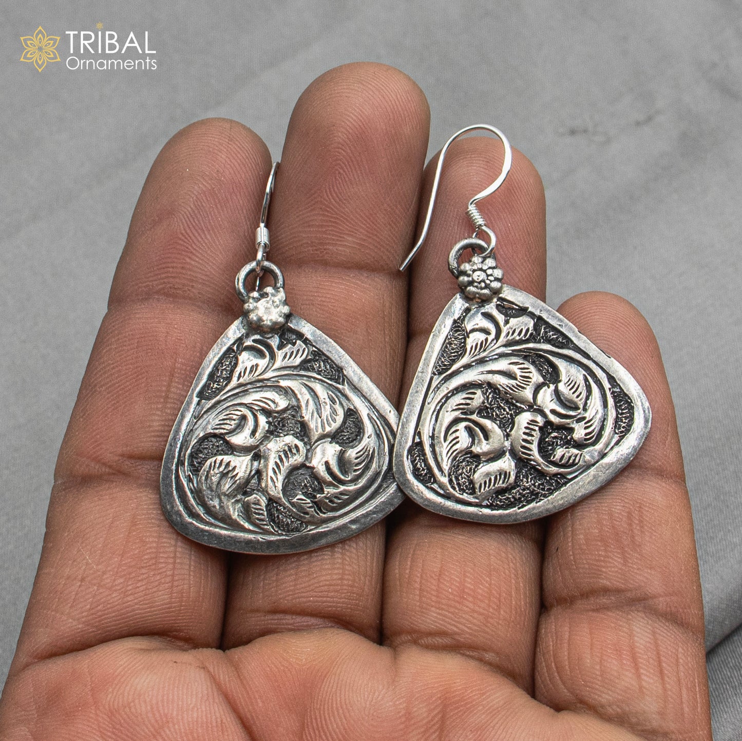 30" 925 sterling silver handmade beaded chain with chitai design long necklace traditional cultural functional pendant necklace jewelry Set714 - TRIBAL ORNAMENTS