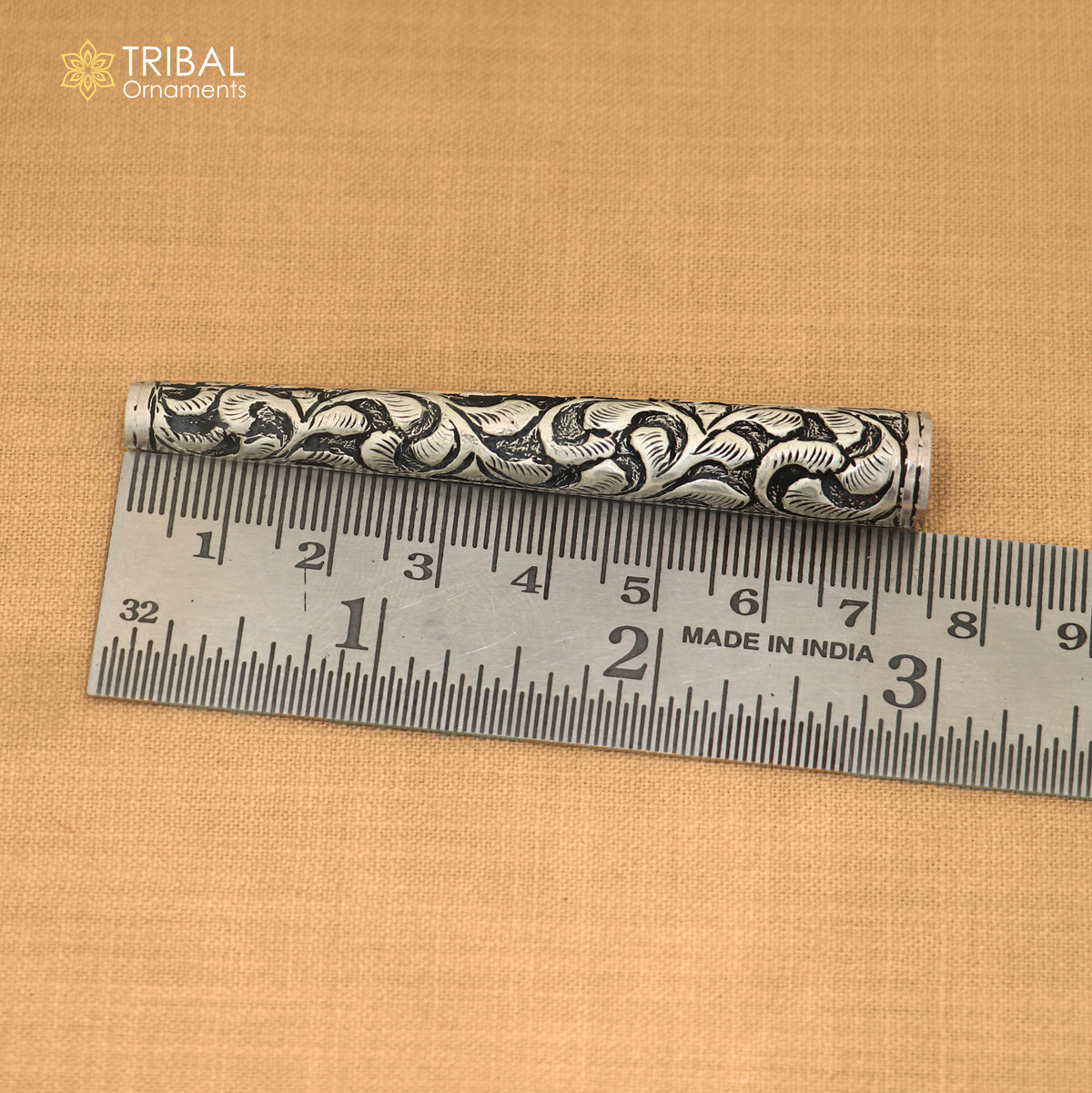 925 sterling silver chitai work flower design hukka pipe vintage style cigarette pipe art899