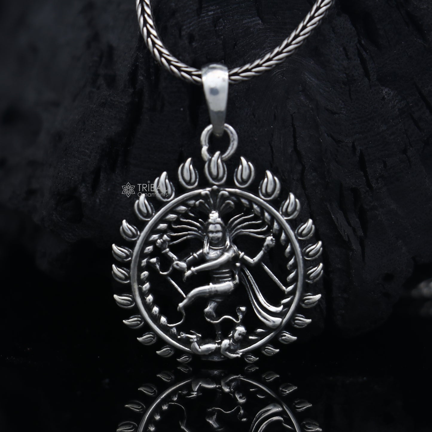 925 Sterling silver handmade unique design Natraj/ Natrajan pendant nsp871 - TRIBAL ORNAMENTS