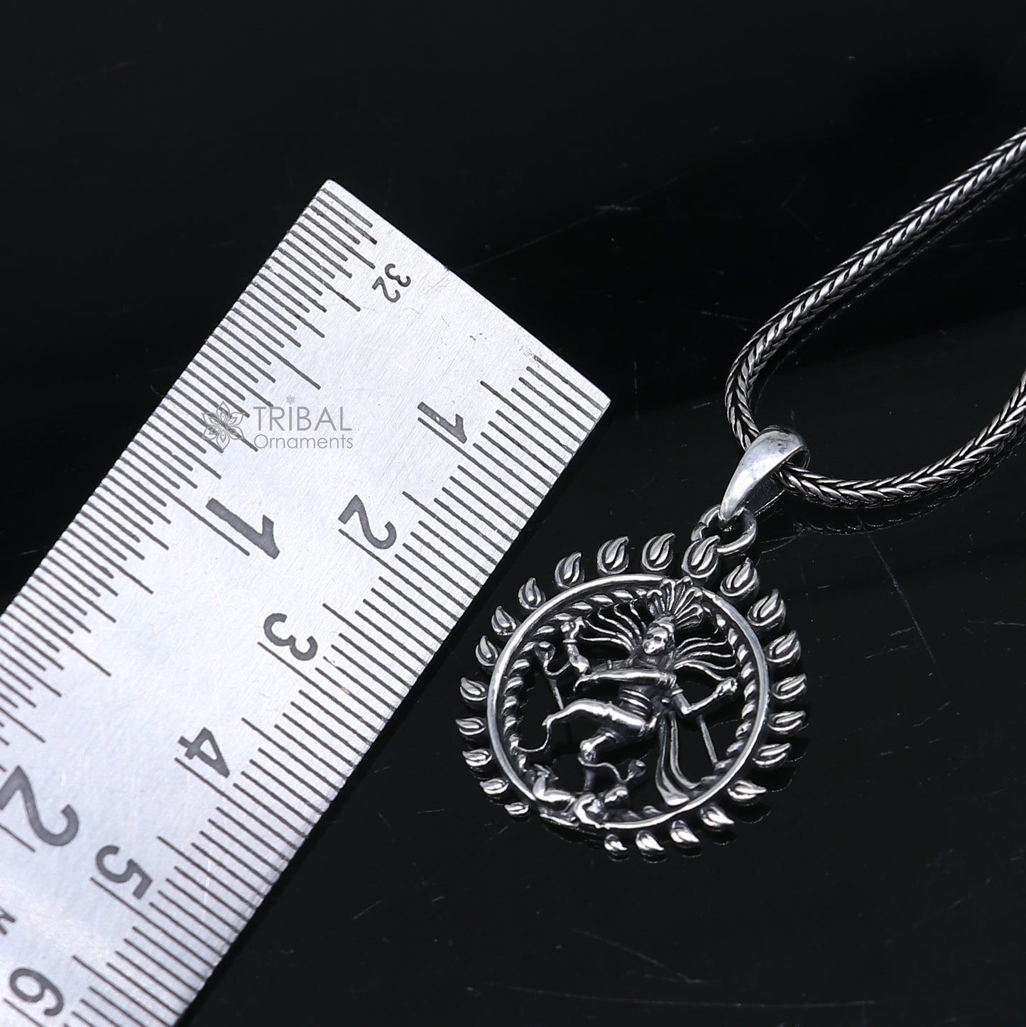 925 Sterling silver handmade unique design Natraj/ Natrajan pendant nsp871 - TRIBAL ORNAMENTS