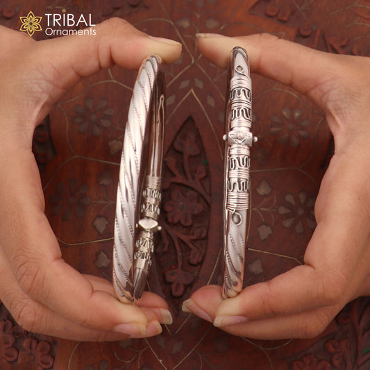 925 sterling silver stylish vintage design customized foot ankle bracelet kada jewelry nsfk164