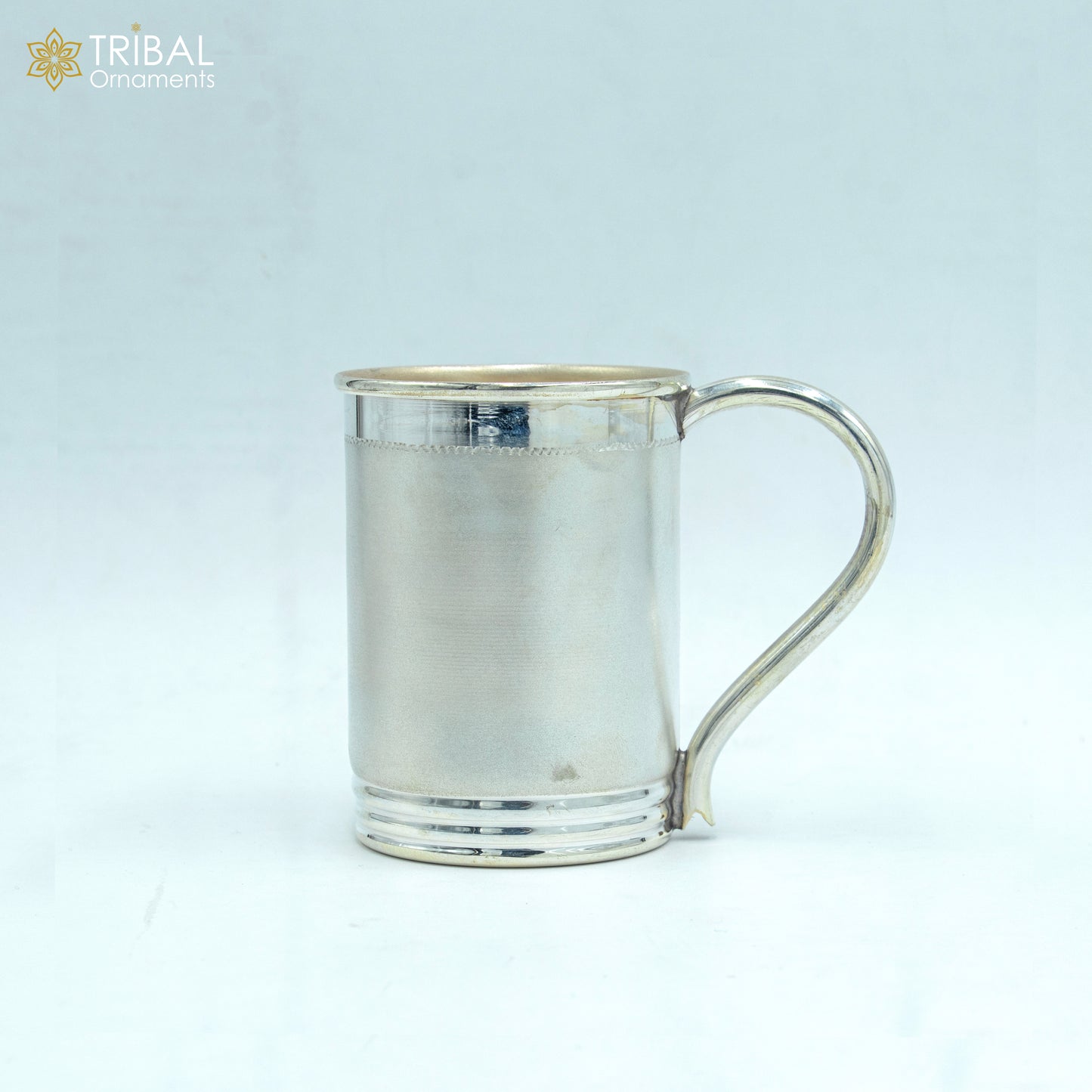 925 sterling silver handmade barbie design coffee cup or water milk cup tumbler, silver baby food flask, silver kids utensils gift sv298 - TRIBAL ORNAMENTS