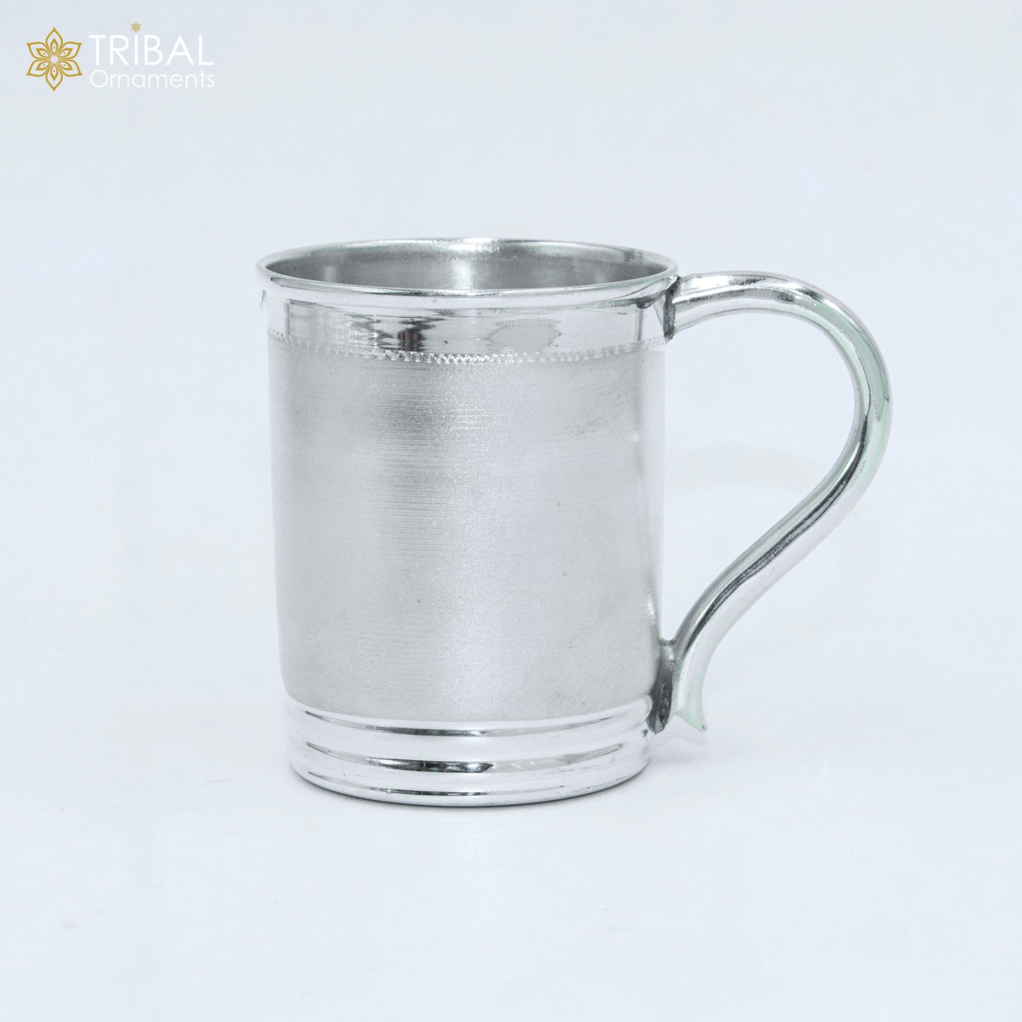 925 sterling silver handmade tom and jerry cartoon design coffee cup or water milk cup tumbler, silver baby food flask, silver kids utensils gift sv303 - TRIBAL ORNAMENTS