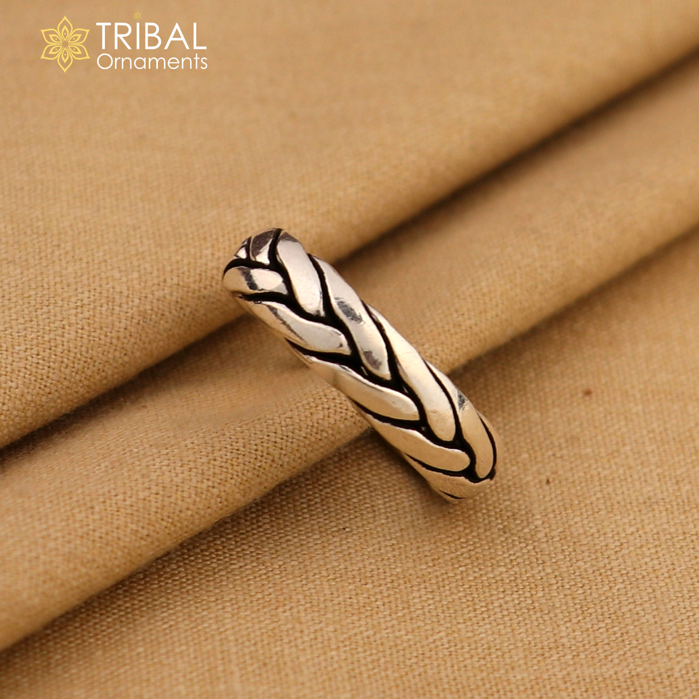 925 sterling silver twisted design stylish ring unisex Jewelry sr808