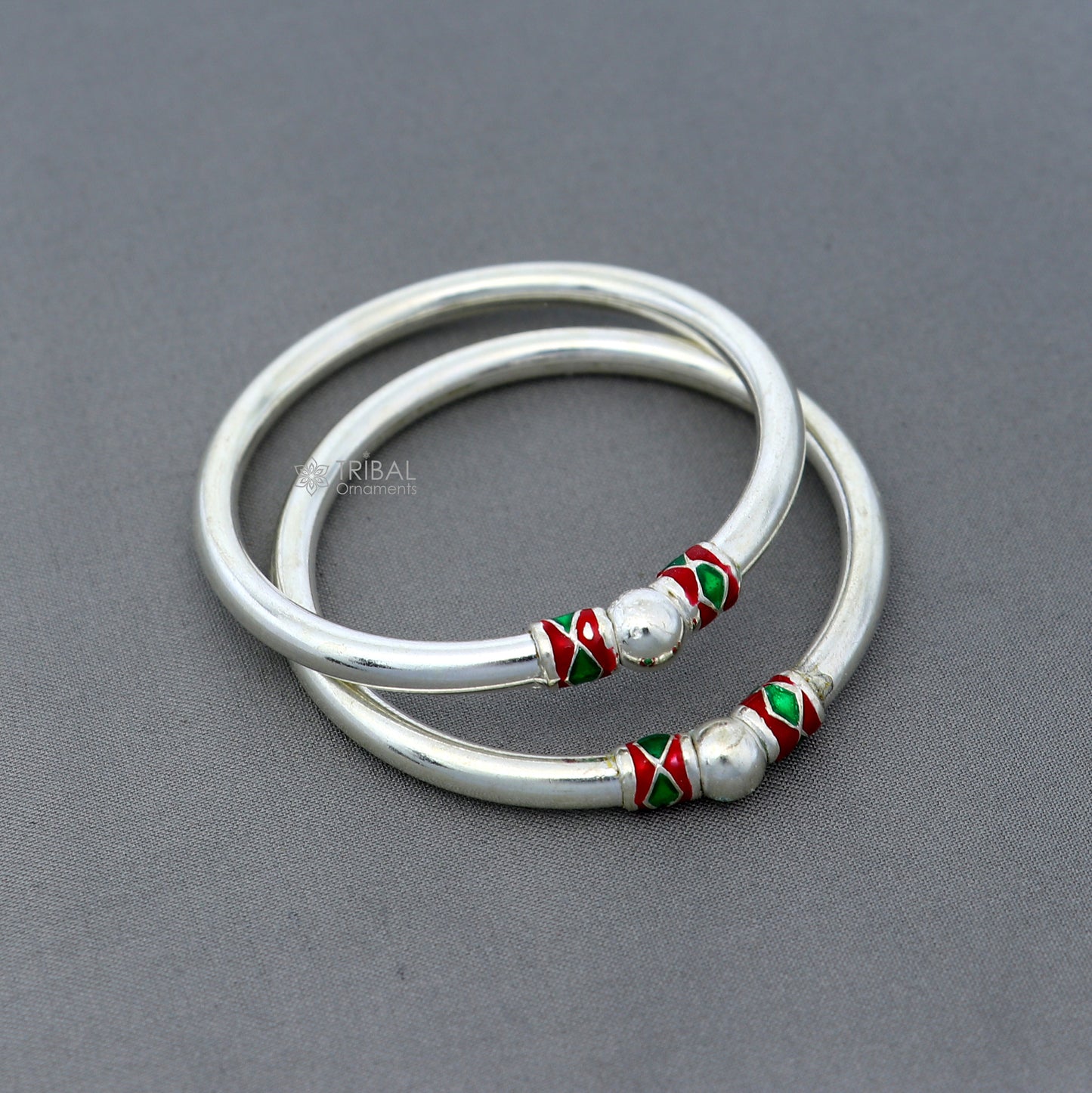925 sterling silver handmade baby bangle bracelet kada, unisex customized jewelry nsk847 - TRIBAL ORNAMENTS