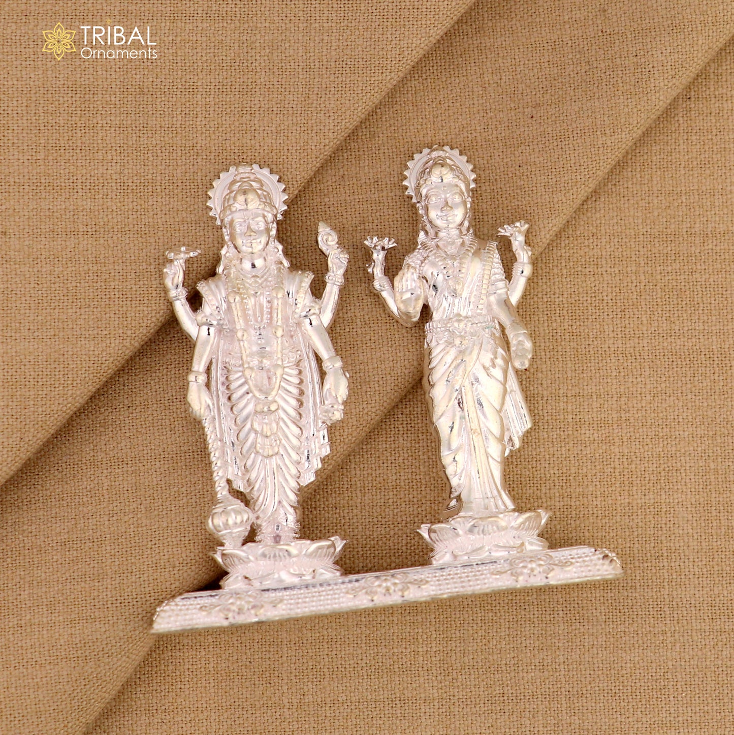 925 Sterling silver Idols Lord Laxmi Narayan Statue figurine, puja articles decorative gift art830