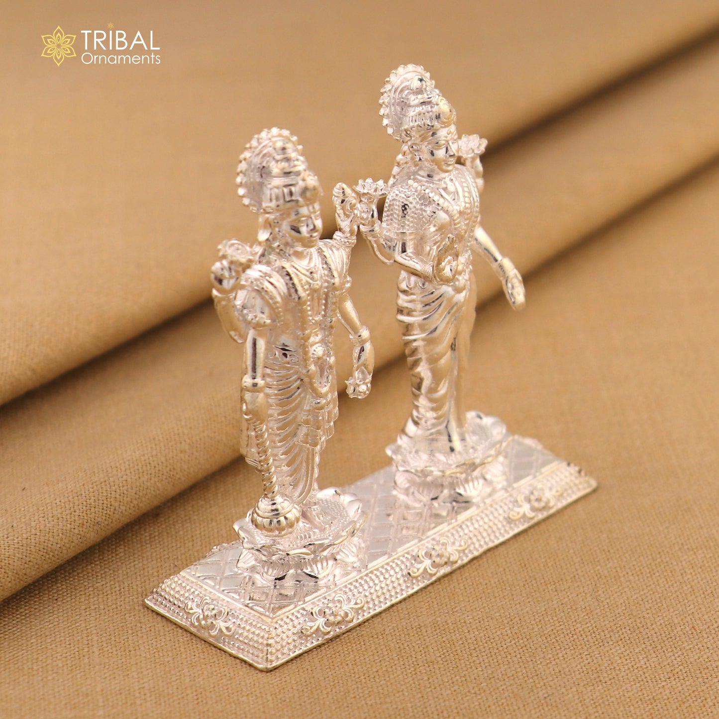 925 Sterling silver Idols Lord Laxmi Narayan Statue figurine, puja articles decorative gift art830