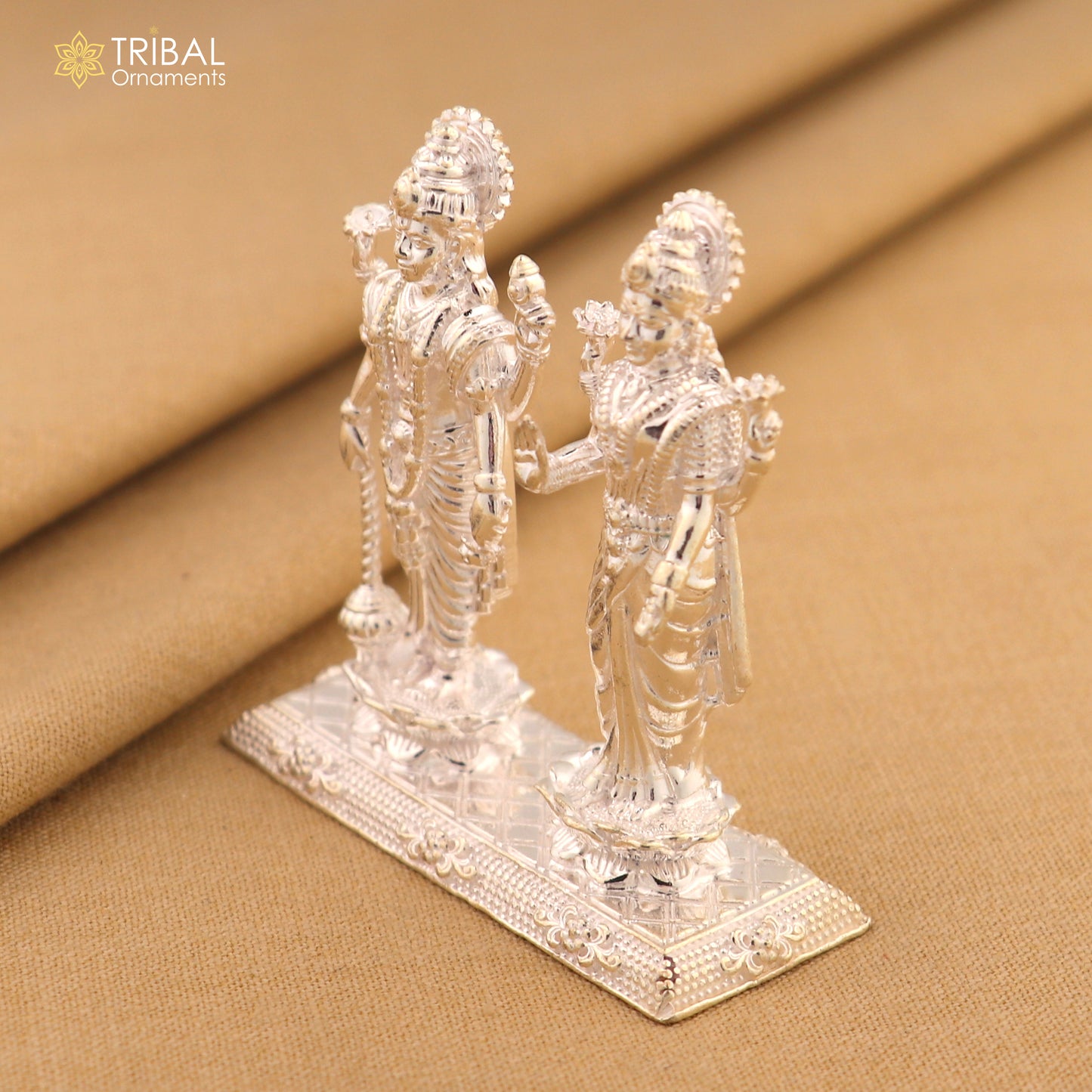 925 Sterling silver Idols Lord Laxmi Narayan Statue figurine, puja articles decorative gift art830