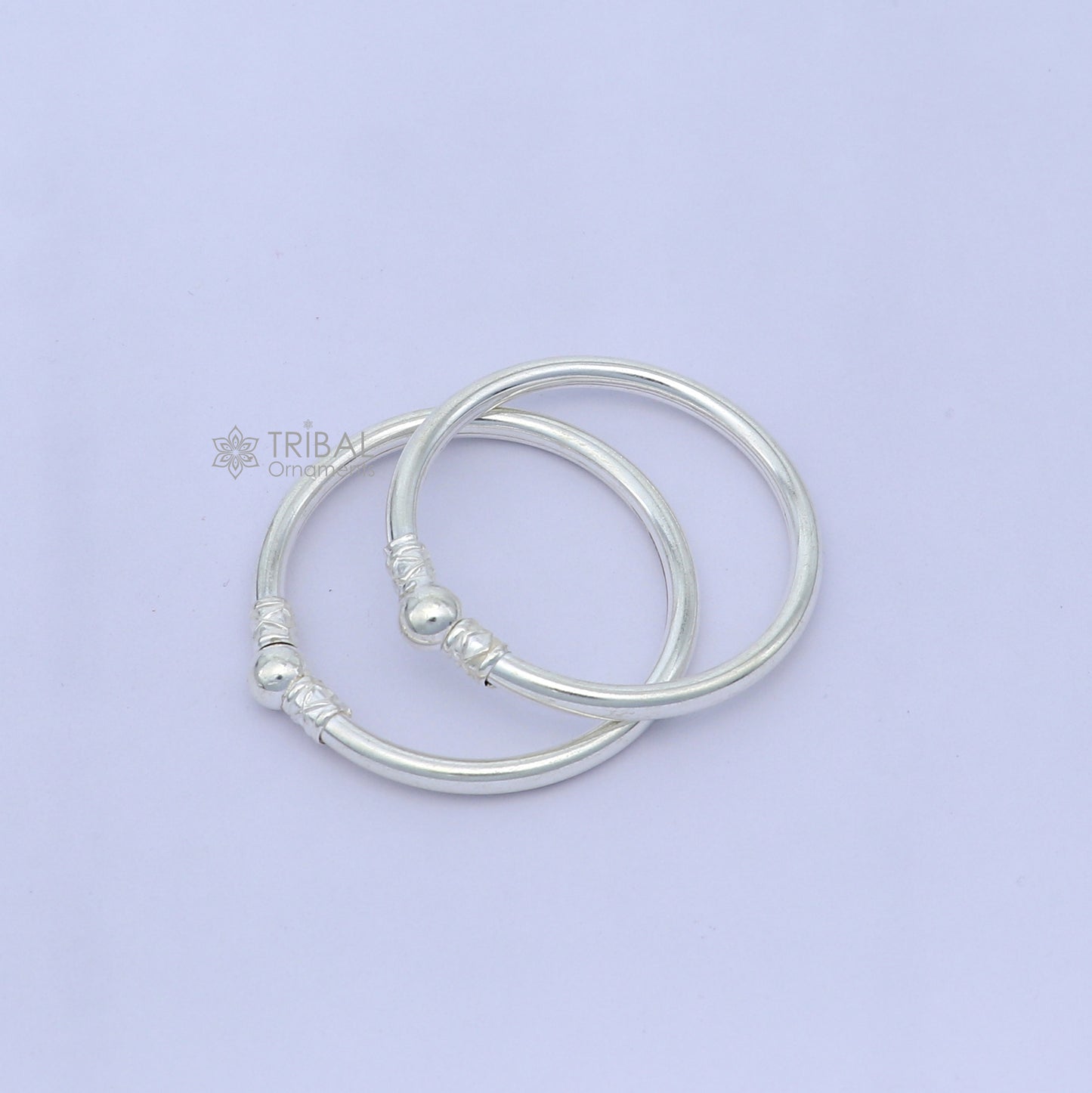 925 sterling silver handmade baby bangle bracelet kada, unisex customized jewelry nsk848 - TRIBAL ORNAMENTS