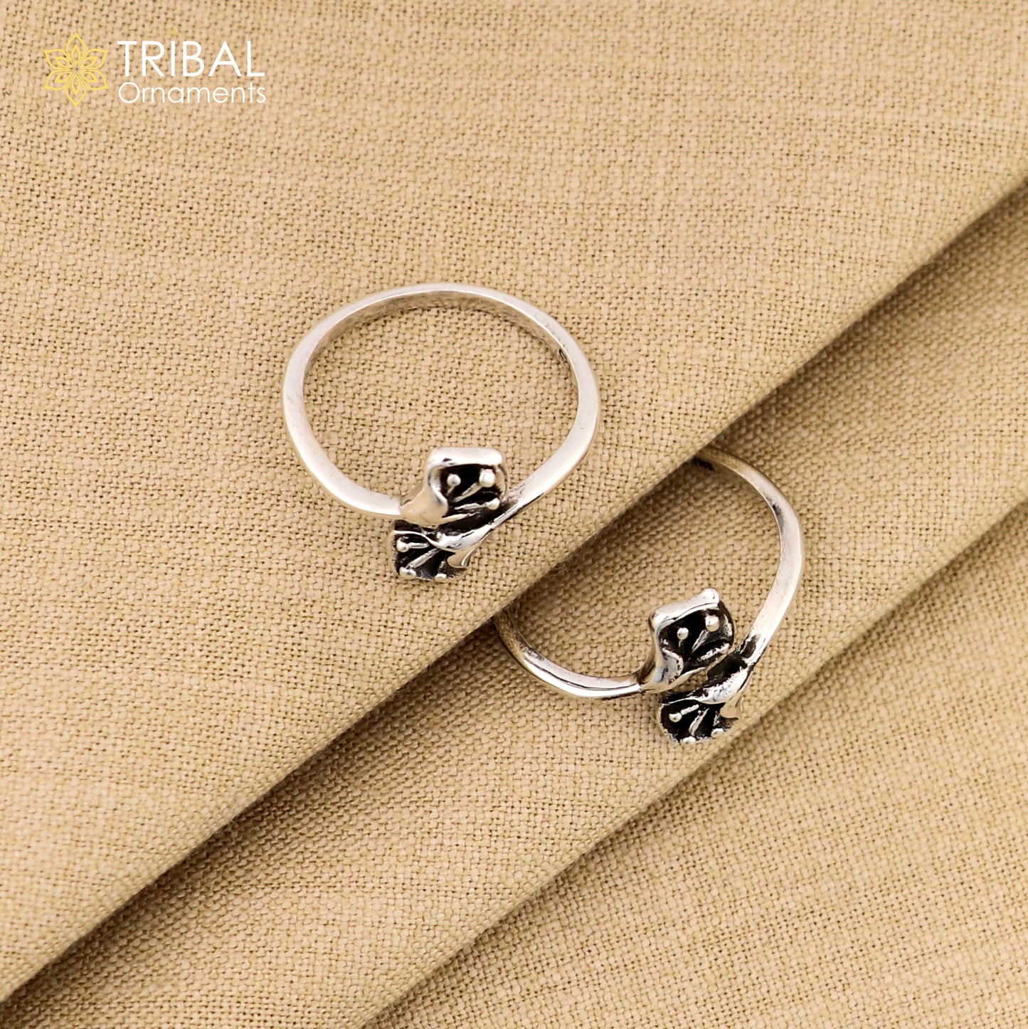 925 sterling silver uniquely handcrafted vintage style oxidized toe rings. best brides wedding jewelry tribal jewelry ytr13