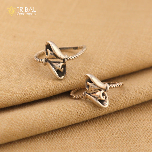 Brides jewelry 925 sterling silver handcrafted unique design vintage ethnic design toe ring for girl's women's ethnic tribal jewelry ytr29