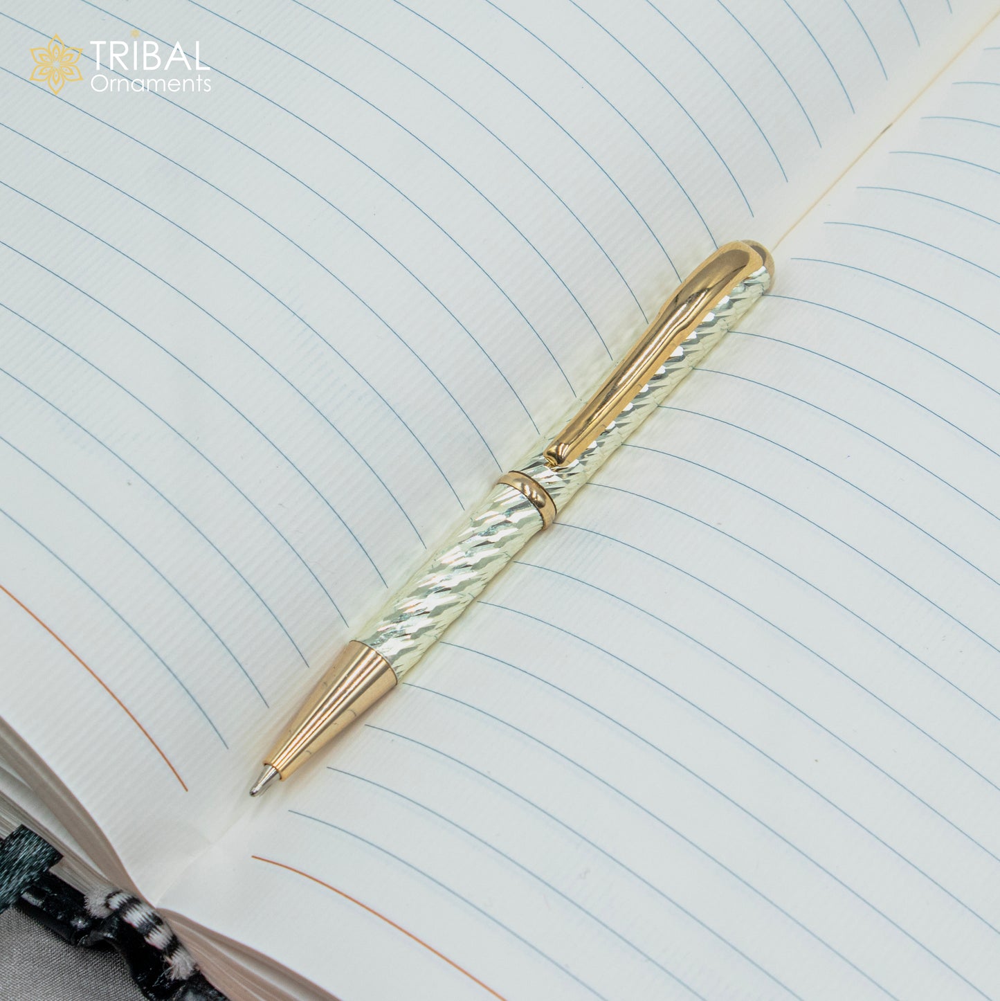 925 Sterling silver handmade unique luxury writing ball pen, best silver gifting article from india art804 - TRIBAL ORNAMENTS