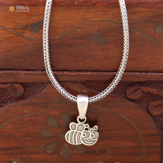 925 sterling silver bee charm Pendant stylish unisex jewelry nsp1136