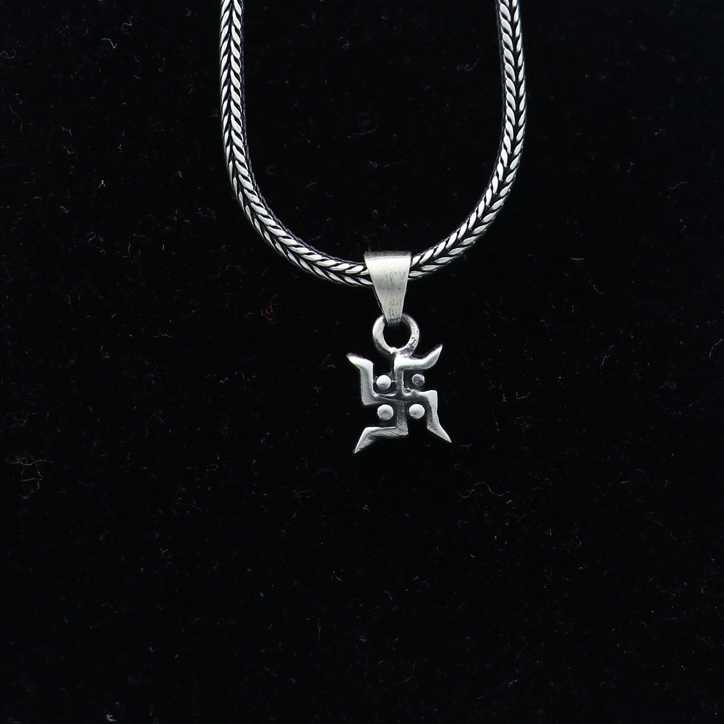 925 Sterling silver swashtik pendant nsp947 - TRIBAL ORNAMENTS