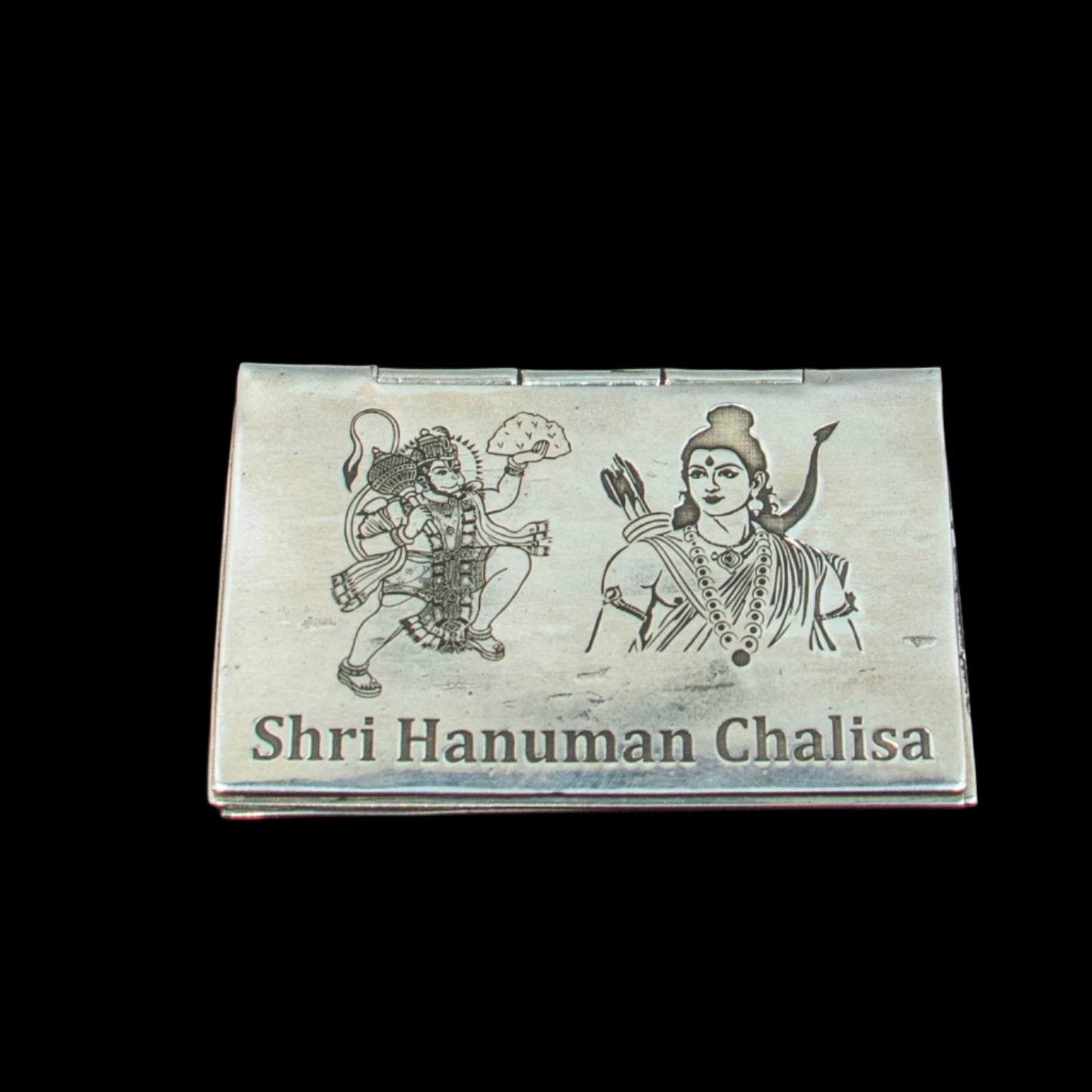 Premium 925 Sterling Silver Shree Hanuman Chalisa Mini Book in English/Hinglish – Puja Article | SU880