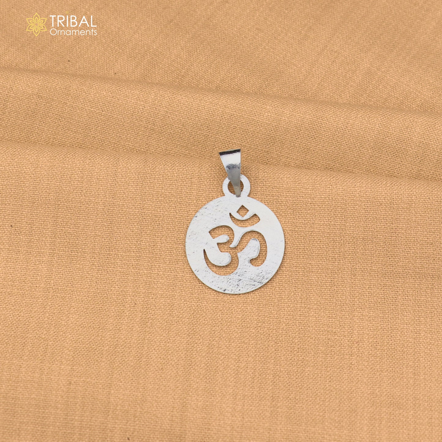 925 sterling silver Om design pendant with chain stylish unisex jewelry nsp1147