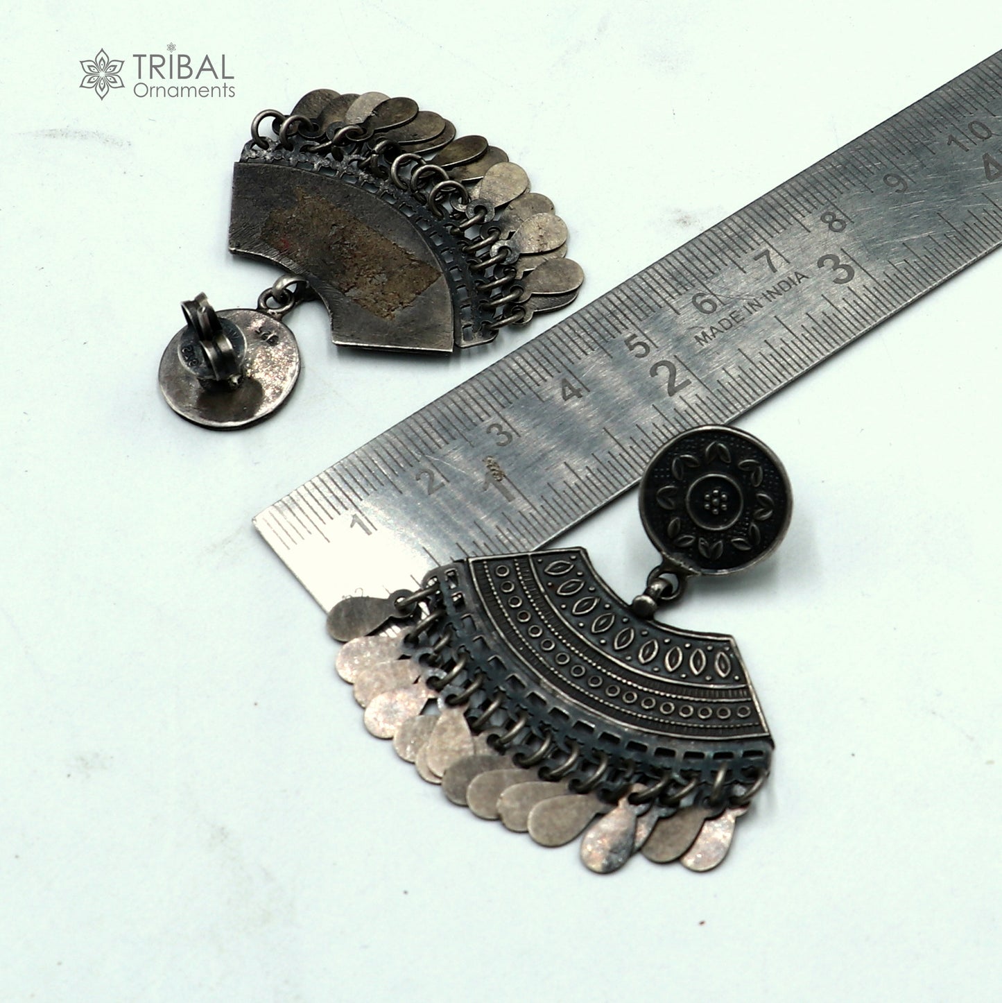 925 sterling silver vintage traditional style jumka earring s1361