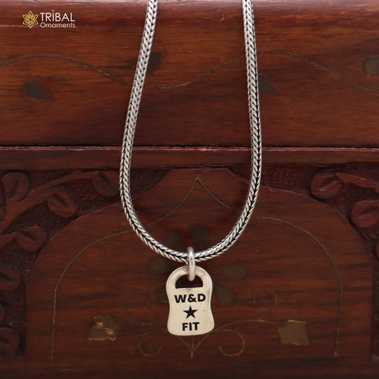 925 sterling silver stylish design pendant with chain unisex jewelry nsp1161