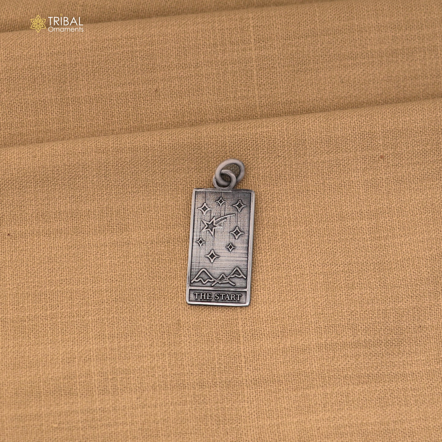 925 sterling silver The Star Tarot Card Charm pendant with chain stylish unisex jewelry nsp1165