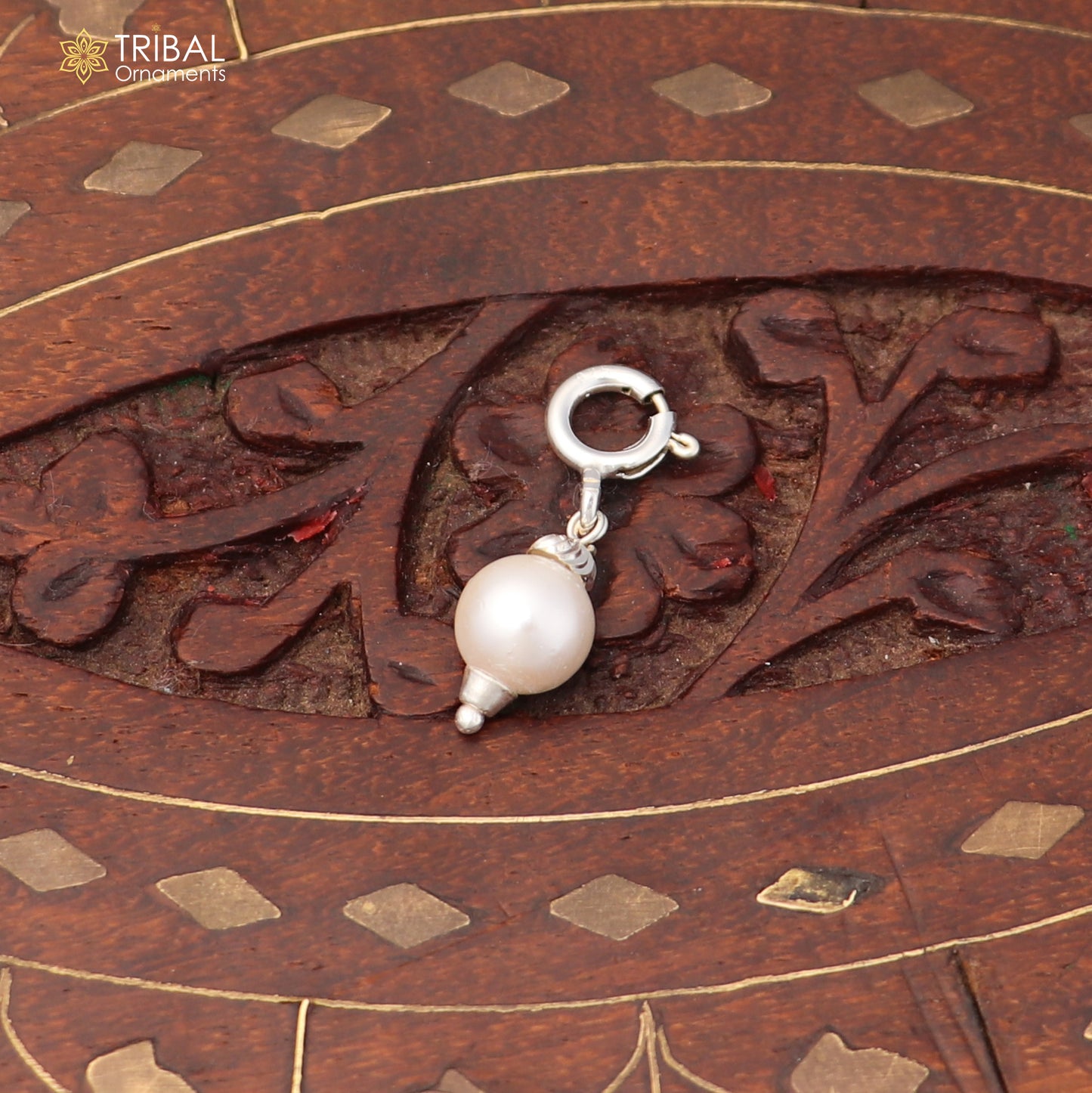 925 sterling silver pearl hanging pendant stylish jewelry nsp1183