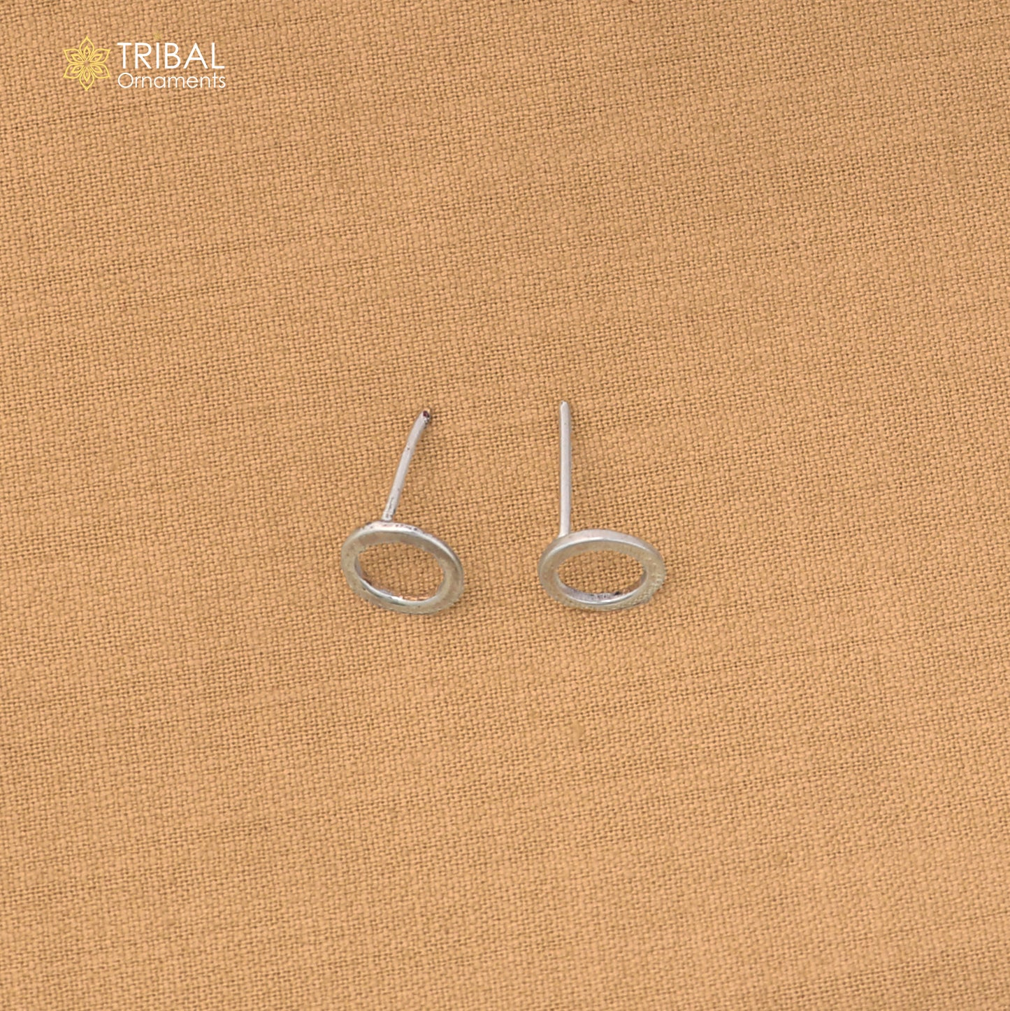 925 sterling silver Round circle stud earring best unisex jewelry er295