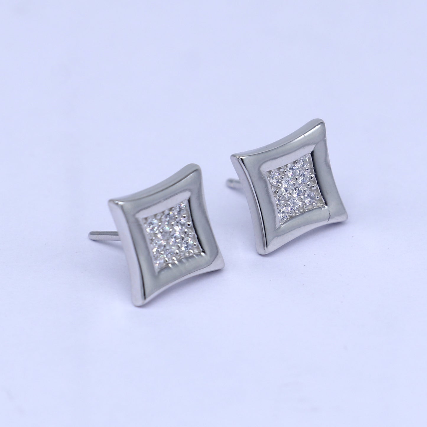 925 Sterling silver Fashionable diamond cubic zirconia stone  pendant set nsp971 - TRIBAL ORNAMENTS