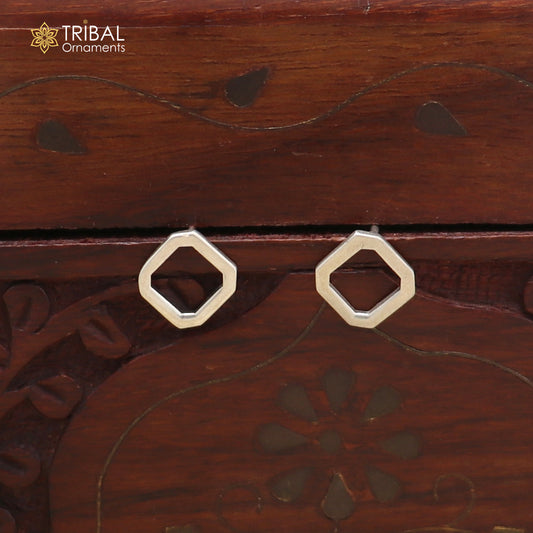 925 sterling silver stylish stud earring best unisex jewelry er298