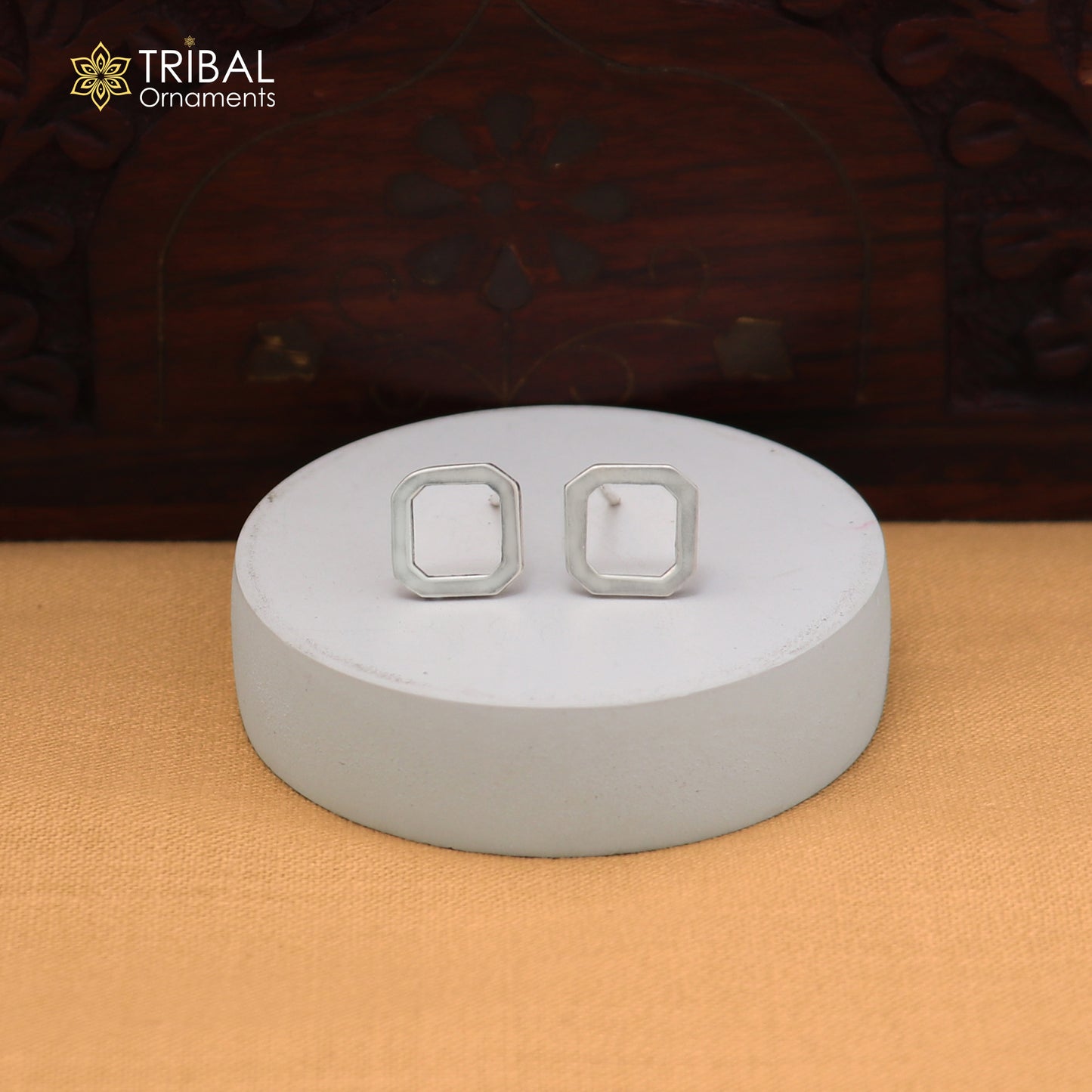 925 sterling silver stylish stud earring best unisex jewelry er298