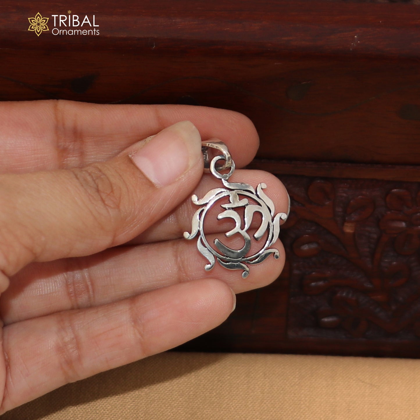 925 sterling silver Shiva mantra Om design pendant unisex jewelry nsp1180