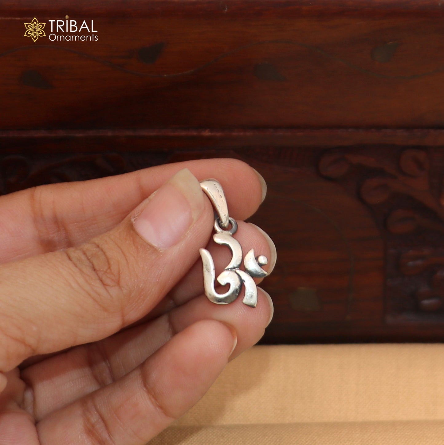 925 sterling silver Shiva mantra Om design pendant unisex jewelry nsp1182