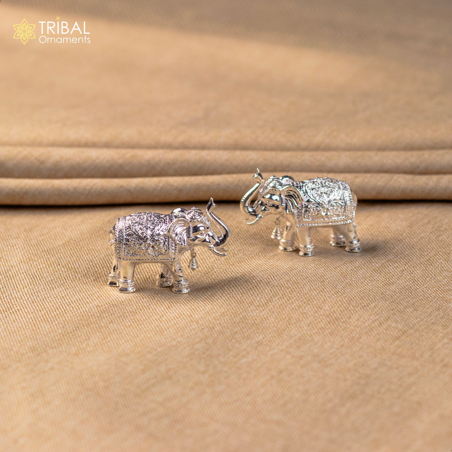 925 Sterling silver Divine Elephant statues, puja articles figurines, best silver article for your homes wealth and prosperity art569