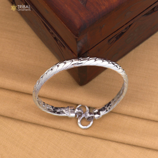925 Sterling silver heavy bangle bracelet kada for men's jewelry sbr800