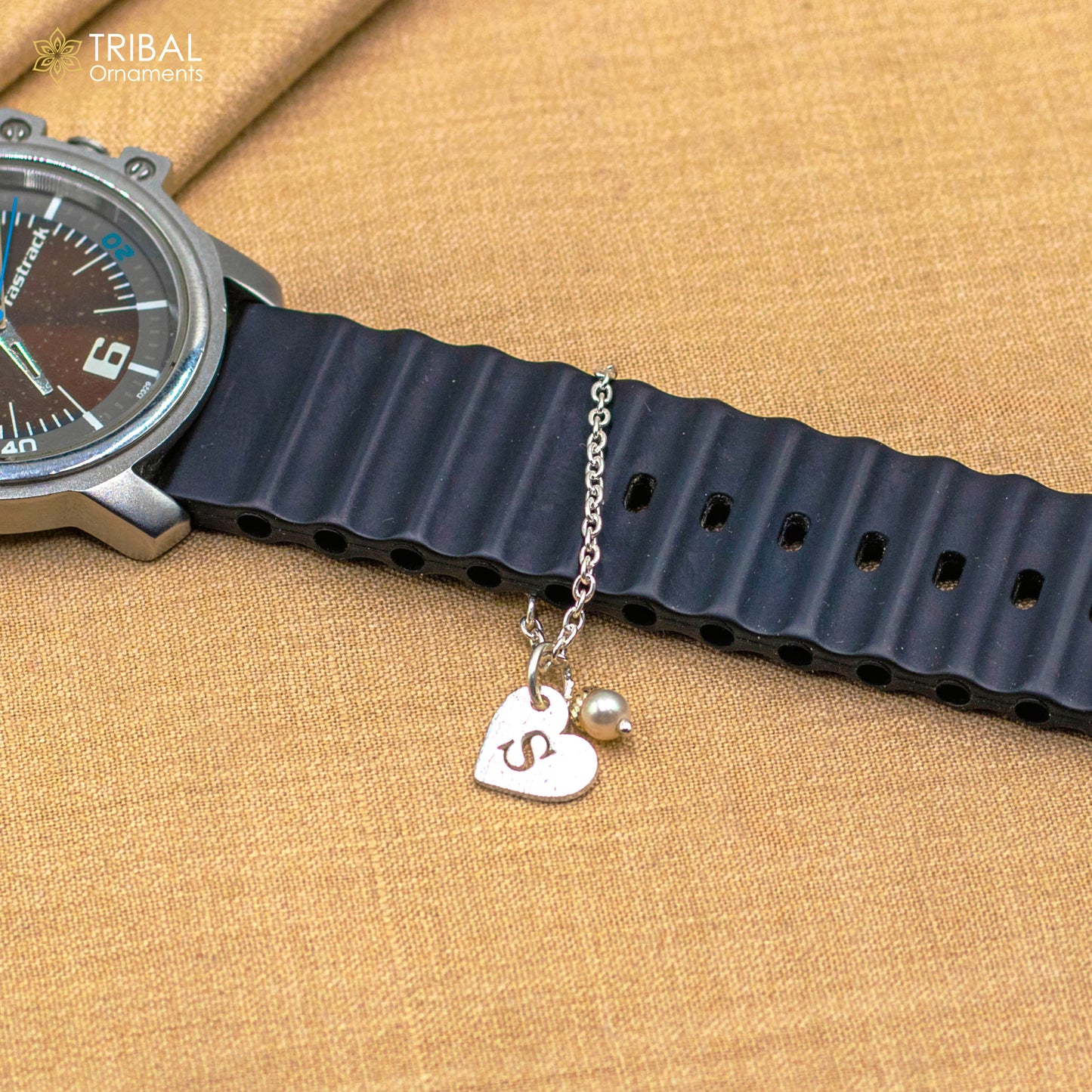 925 sterling silver Heart shape watch charms wsc01