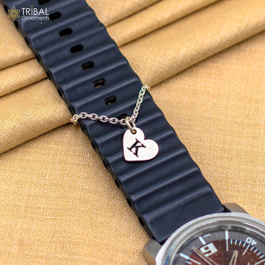 925 sterling silver Heart shape watch charms wsc04